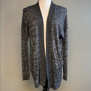 Mudd Gray Open Front Cardigan Size M Lightweight Stretch